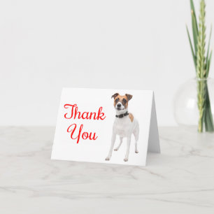 Tarjeta de nota de cachorro de perro terrier Jack