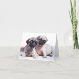 Tarjeta de nota de cachorros de putón