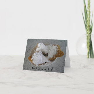 Tarjeta de nota de Cafe au Lait