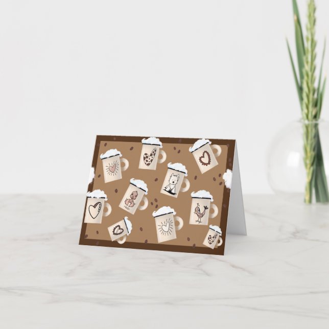 Tarjeta de nota de Café Lover (Anverso)