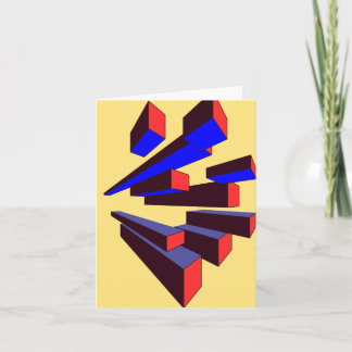 Tarjeta de nota de cajas voladoras