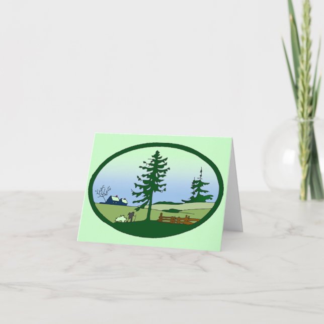 Tarjeta de nota de campo pastoral (Anverso)