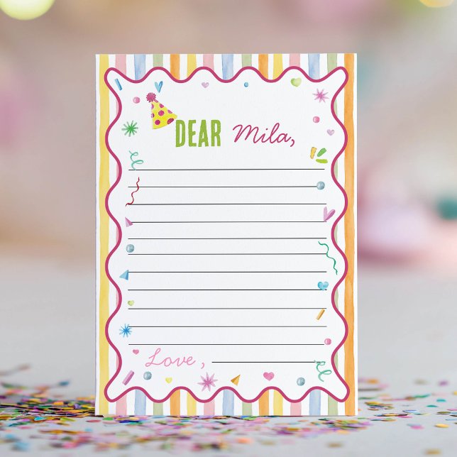 Tarjeta de nota de cápsula de tiempo de fiesta col (Subido por el creador)