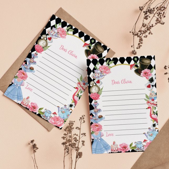 Tarjeta de nota de cápsula del tiempo de Alicia en (Subido por el creador)