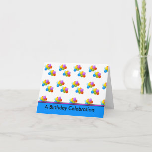 Tarjeta de nota de celebración de cumpleaños y/o i
