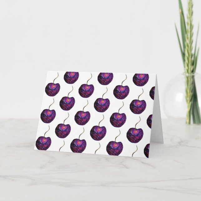 Tarjeta de nota de cereza de cerezo<Blank Inside> (Anverso)