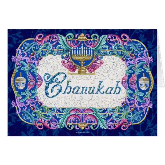 Tarjeta de nota de Chanukah