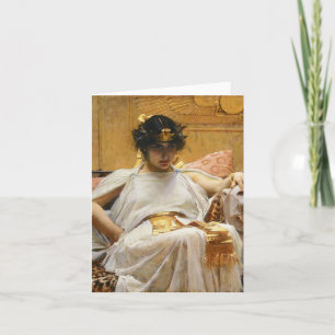 Tarjeta de nota de Cleopatra del Waterhouse