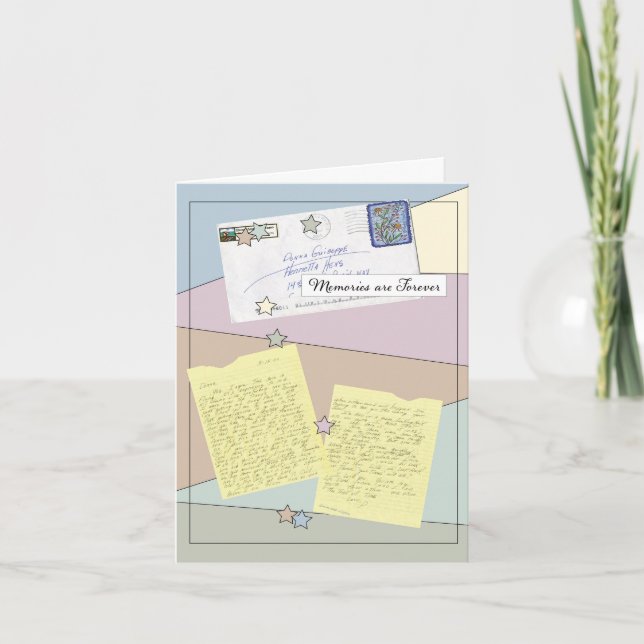 Tarjeta de nota de colección de cartas de amigos (Anverso)
