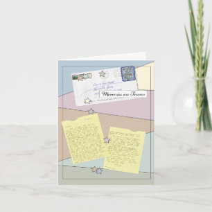 Tarjeta de nota de colección de cartas de amigos