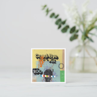 Tarjeta de nota de color ciego