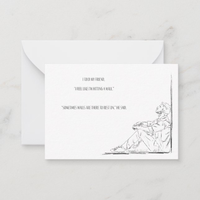 Tarjeta de nota de concienciación sobre la salud m (Anverso)