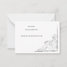 Tarjeta de nota de concienciación sobre la salud m