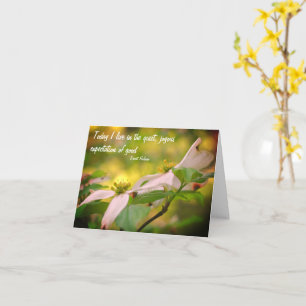 Tarjeta de nota de cotización de bondad de flor de