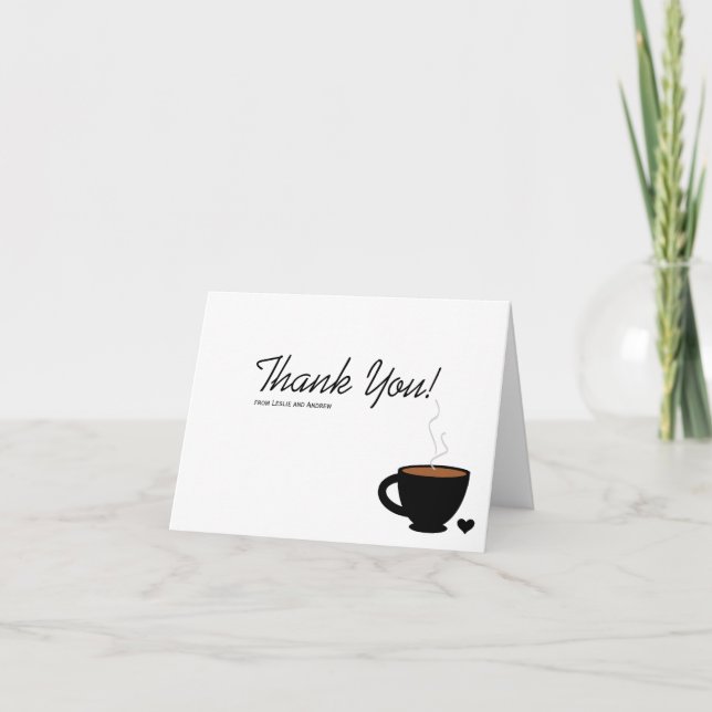 Tarjeta de nota de Cozy Coffee Love (Anverso)