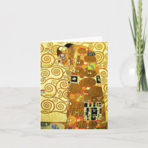 Tarjeta de nota de cumplimiento Gustav Klimt