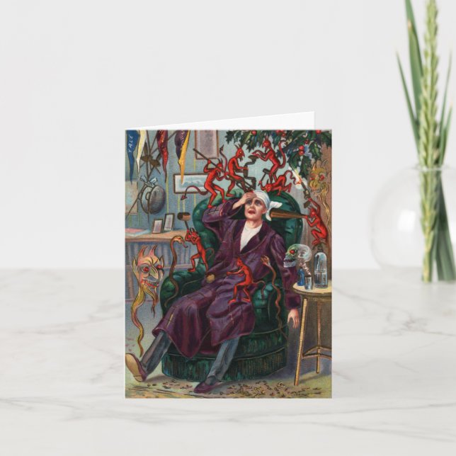 Tarjeta de nota de demostración de Año Nuevo (Anverso)