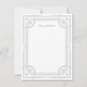 Tarjeta de nota de diseño de cuadros decorativos m