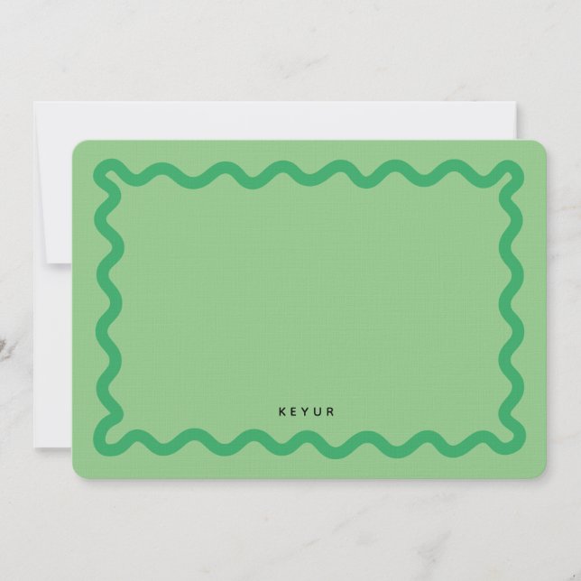 Tarjeta de nota de diseño de estilo personalizado  (Anverso)