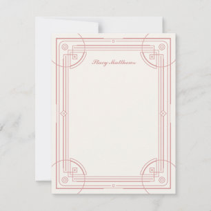 Tarjeta de nota de diseño de marco de decoración m