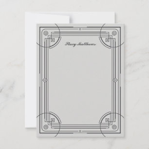 Tarjeta de nota de diseño de marco de decoración m