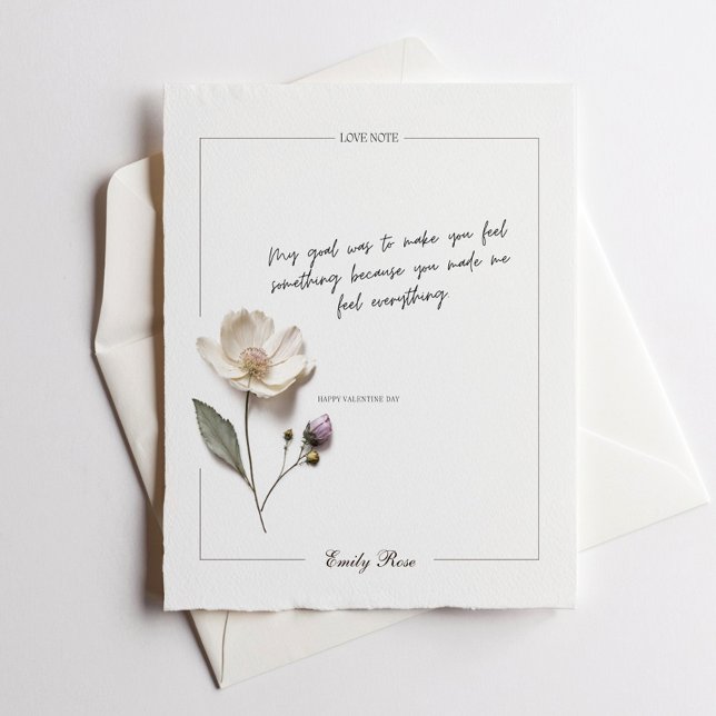 Tarjeta de nota de diseño personalizado de flor pu (Subido por el creador)