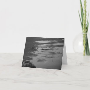 Tarjeta de nota de Dragonfly Zen Pond