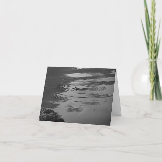 Tarjeta de nota de Dragonfly Zen Pond (Anverso)