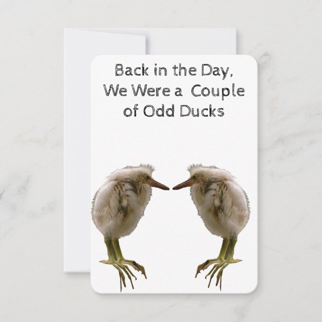 Tarjeta de nota de Ducks Impares (Anverso)