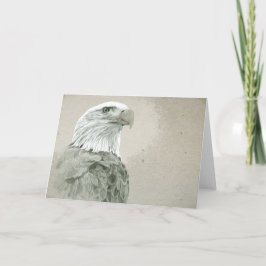 Tarjeta de nota de Eagle calvo