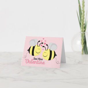 Tarjeta de nota de El día de San Valentín de minas