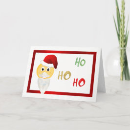 Tarjeta de nota de emoji Santa Navidades
