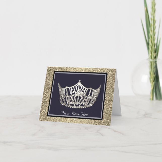 Tarjeta de nota de encargo de la corona del estilo (Anverso)