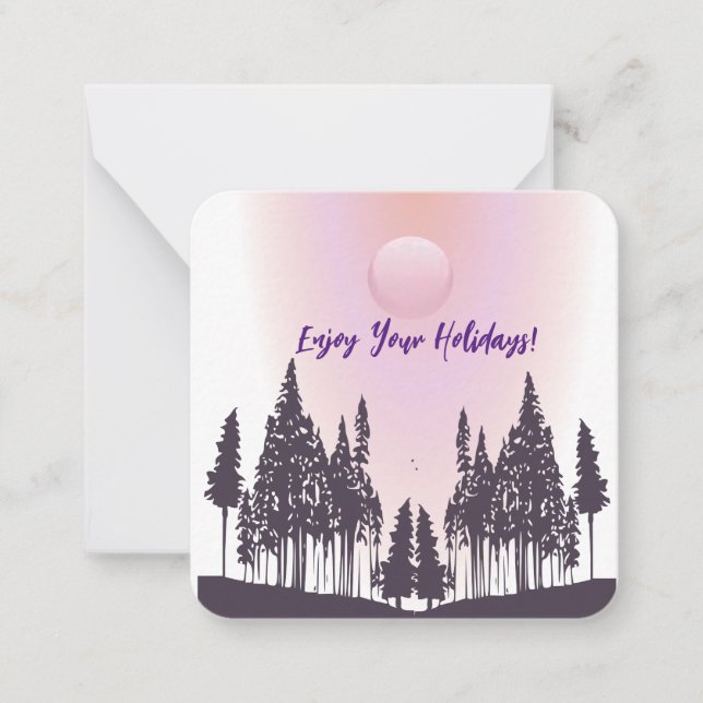 Tarjeta de nota de escena natural (Anverso)