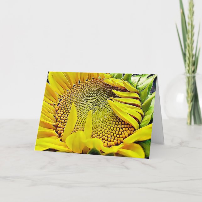 Tarjeta De Nota De Escritura De Girasol Salmo 84:1 (Anverso)