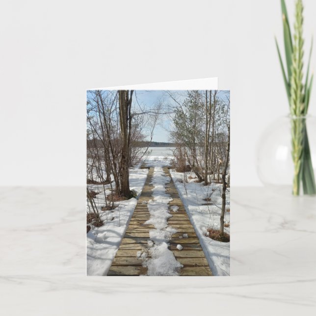 Tarjeta de nota de estanque de Turquía congelada (Anverso)