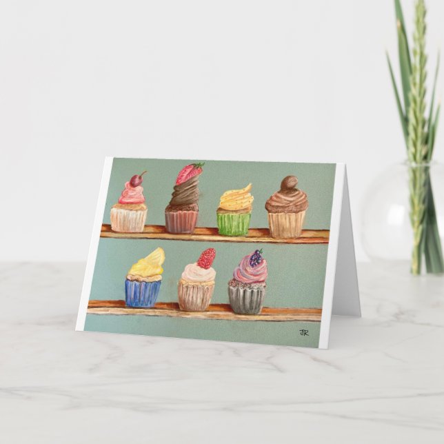 Tarjeta de nota de estante para pasteles (Anverso)