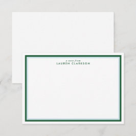 Tarjeta de nota de estilo moderno de marco doble v