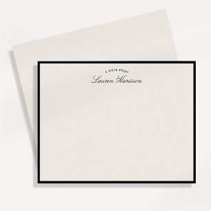 Tarjeta de nota de estilo moderno elegante de bord
