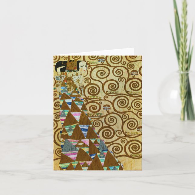 Tarjeta de Nota de Expectativa Gustav Klimt (Anverso)