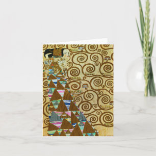 Tarjeta de Nota de Expectativa Gustav Klimt