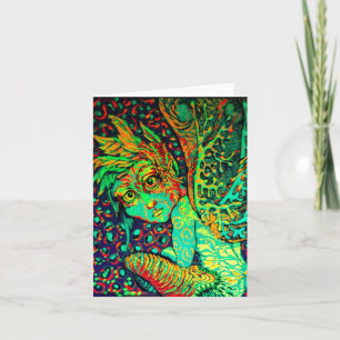 Tarjeta de nota de Fae del fuego