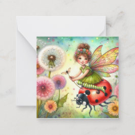 Tarjeta de nota de fantasía para productos lácteos