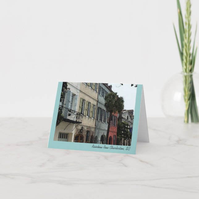 Tarjeta de nota de fila arco iris (Anverso)