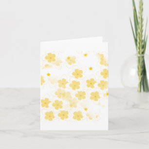 Tarjeta de nota de flor de plumeria frangipani en 