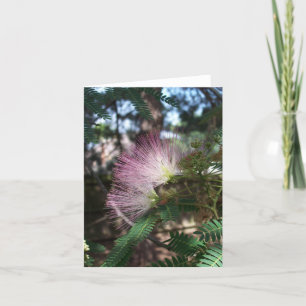 Tarjeta de nota de flor Mimosa