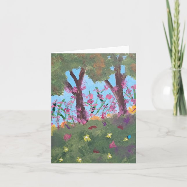 Tarjeta de nota de flor silvestre (Anverso)