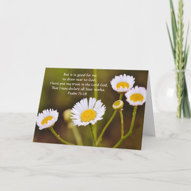 Tarjeta de nota de flores de fe de flores pequeñas (Anverso)