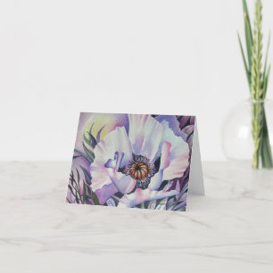 TARJETA DE NOTA DE FLORES DE LAVENDER