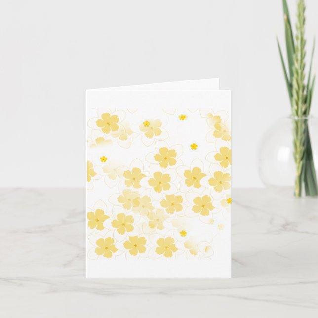 Tarjeta de nota de flores de plumeria frangipani e (Anverso)